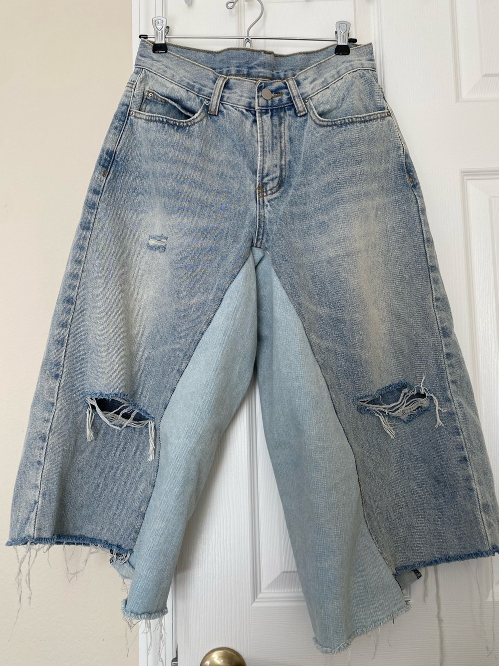 MNML Paneled Denim Shorts Size 28